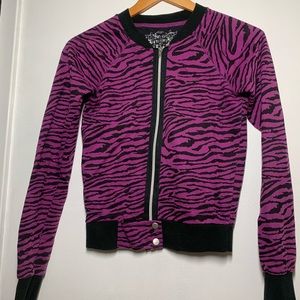 Tiger Print Bomber Jacket